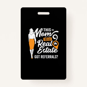 This Mom Sells Real Estate Badge
