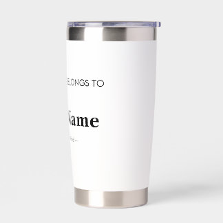 This Moment Belongs To” Personalized Mug Insulated Tumbler