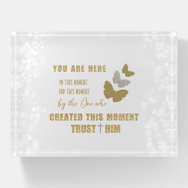 This Moment Quote Paperweight (Front)