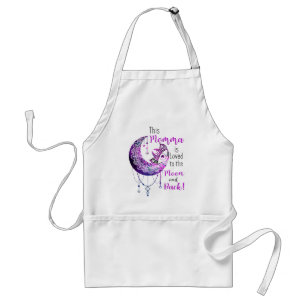 This Momma is Loved To The Moon and Back Adult Apron