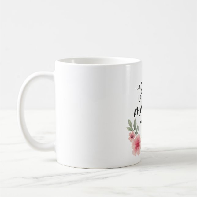 This Mommy Belongs To – Personalized Floral Mug wi (Left)