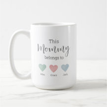 This Mommy Belongs to watercolour hearts