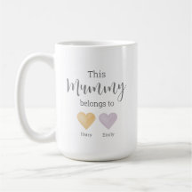 This Mommy Belongs to watercolour hearts