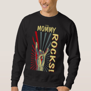 This Mommy Rocks Vintage Retro Concert 70s 80s Fun Sweatshirt