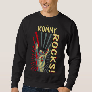 This Mommy Rocks Vintage Retro Concert 70s 80s Fun Sweatshirt