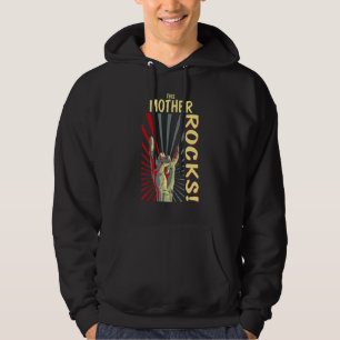 This Mother Rocks Vintage Retro Concert 70s 80s Fu Hoodie