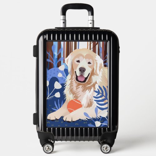 THIS MUCH IS TRUE Golden Retriever carryon suitcas Luggage