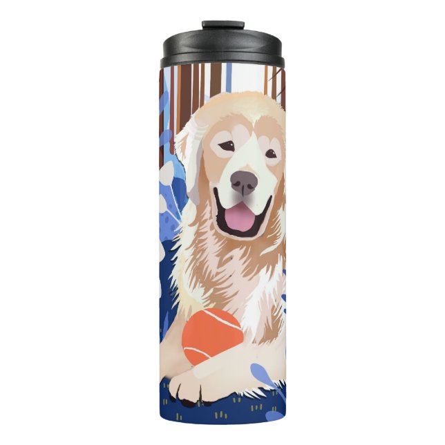 THIS MUCH IS TRUE Golden Retriever thermal tumbler (Front)