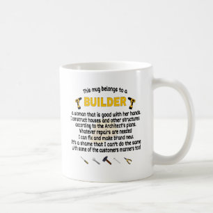 This Mug Belongs To A Builder. Builder Gift