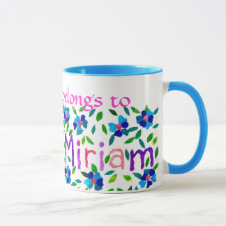 'This Mug Belongs to Miriam' Ringer Mug
