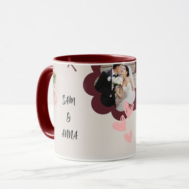 This mug is a thoughtful and unique for two lovers (Front Left)