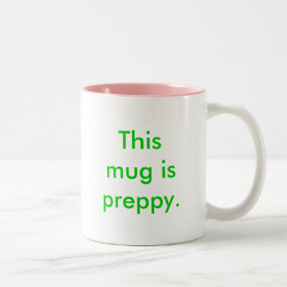 This mug is preppy. coffee cup