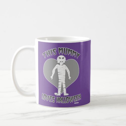 This Mummy Loves Halloween Cartoon Fun Coffee Mug