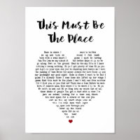  I Get to Love You Vintage Heart Quote Song Lyric Music Poster  Gift Present Art Print: Posters & Prints