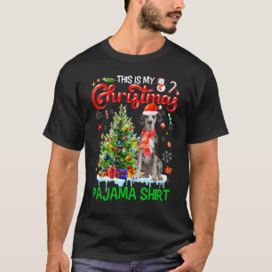 This My Christmas Pajama Great Dane Scarf Santa T-Shirt