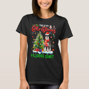 This My Christmas Pajama  Miniature Schnauzer Sant T-Shirt