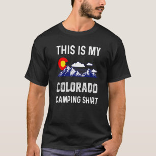 This My Colorado Camping Denver Flag Co Souvenir M T-Shirt