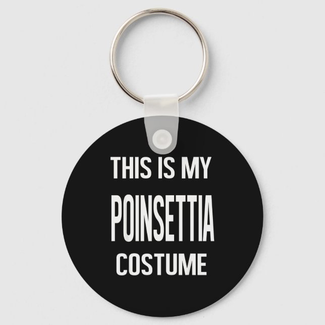 This My Insettia Costume Lazy Christmas Men Women  Keychain (Front)