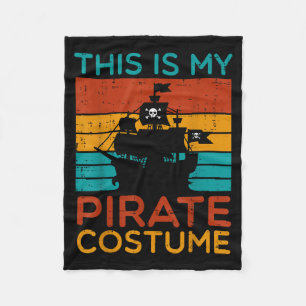 This My Pirate Costume Retro Halloween Men Boys Ki Fleece Blanket