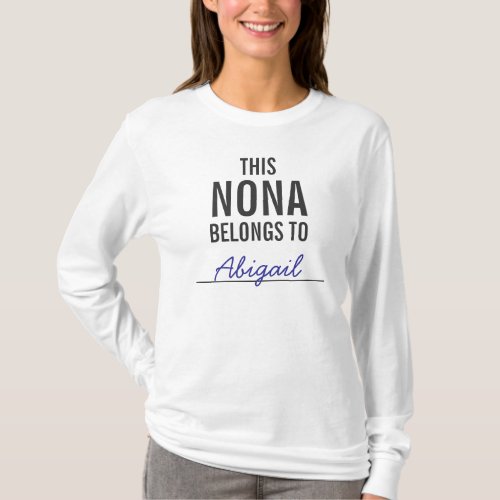 This Nona Belongs To  T_Shirt