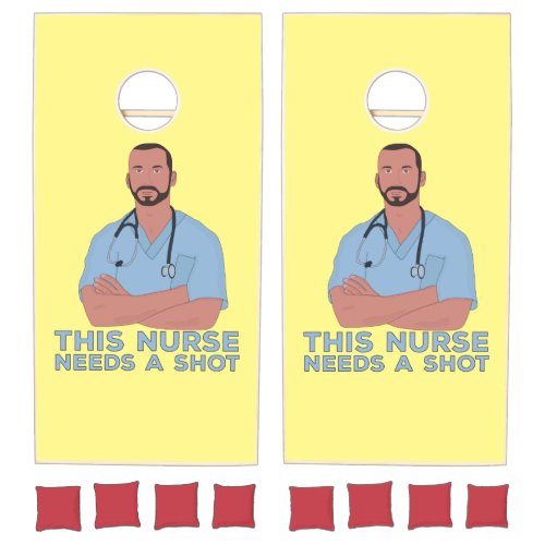 This Nurse Needs A Shot Cornhole Set
