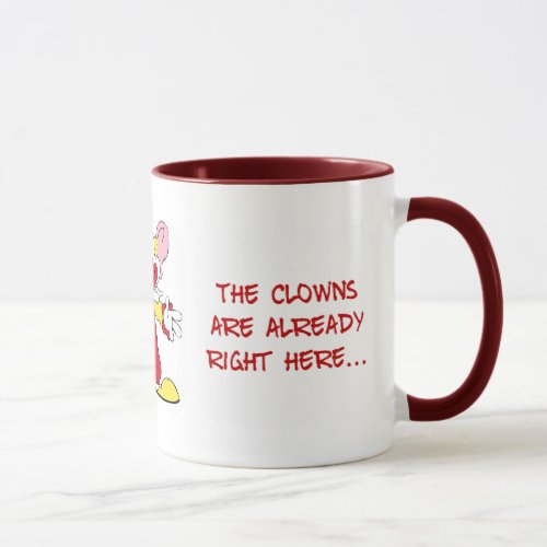 This office is full of circus clowns mug