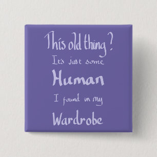 This old thing quote fashion humor purple button