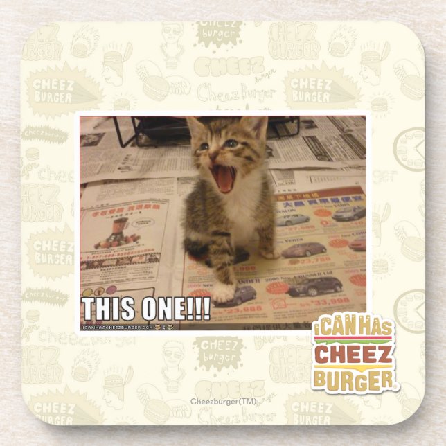 This one! beverage coaster (Front)