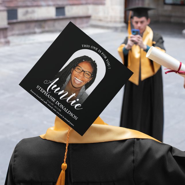 This One Is For You Auntie Graduation Cap Topper (Creator Uploaded)