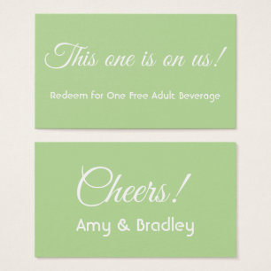 This One is on Us, Celery Green Drink Ticket