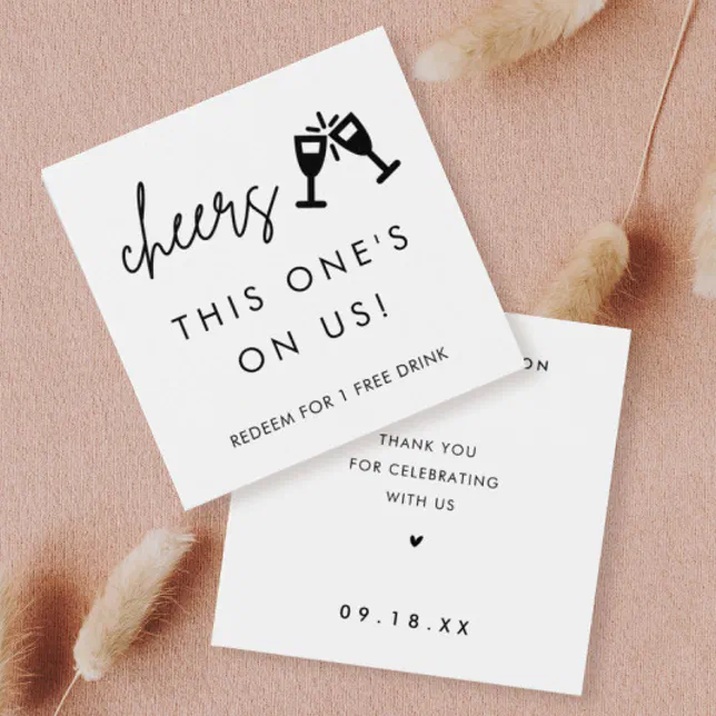 Modern Retro 70's Rainbow Wedding Thank You Postcard
