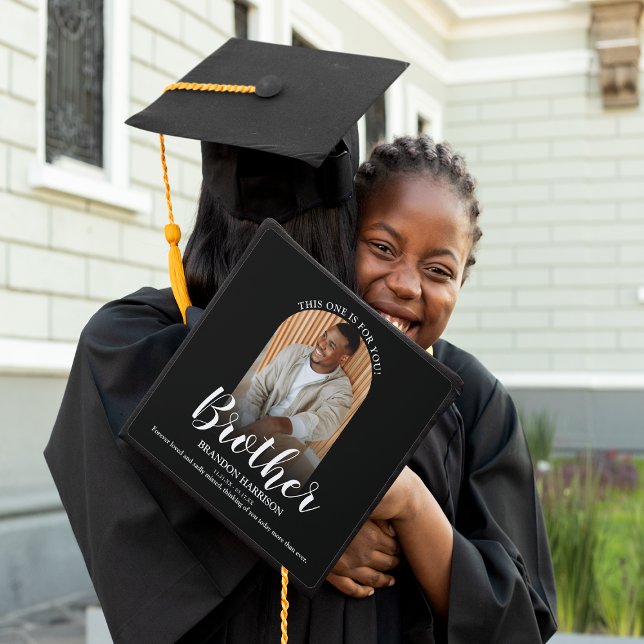 This Ones For You | Photo Memorial Graduation Cap Topper (Creator Uploaded)