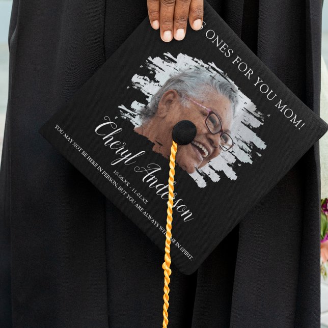 This Ones For You | Photo Memorial Graduation Cap Topper (Creator Uploaded)