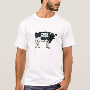 this Ordeal quality t shirt cow motif white