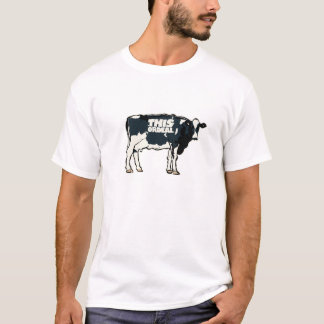 this Ordeal quality t shirt cow motif white
