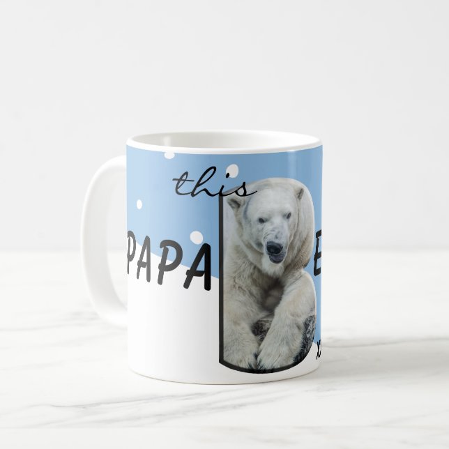 This PaPa Bear Rocks Father's Day Coffee Mug (Front Left)
