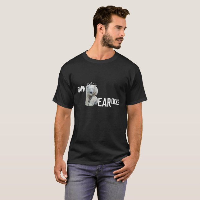 This PaPa Bear Rocks Father's Day T-Shirt (Front Full)