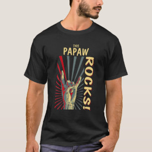 This Papaw Rocks Vintage Retro Concert 70S 80S Fun T-Shirt