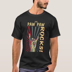 This Paw Paw Rocks Vintage Retro Concert 70S 80S F T-Shirt