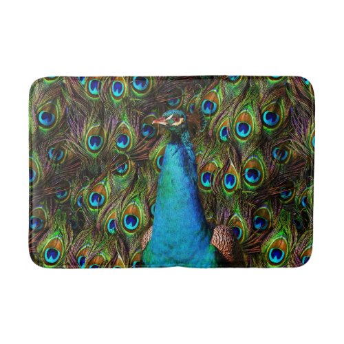 This peacock is watching you! Bathmat