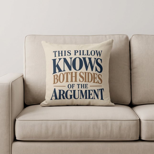 This Pillow Knows Both Sides of the Argument (Creator Uploaded)