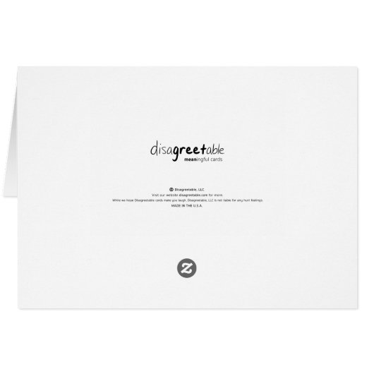 This Place Won't Be the Same Without You Card (Back Horizontal)