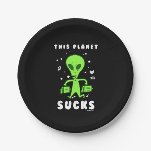 This Planet Sucks Paper Plates