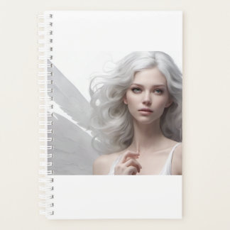 This Planner has a beautiful White Angel  design. 
