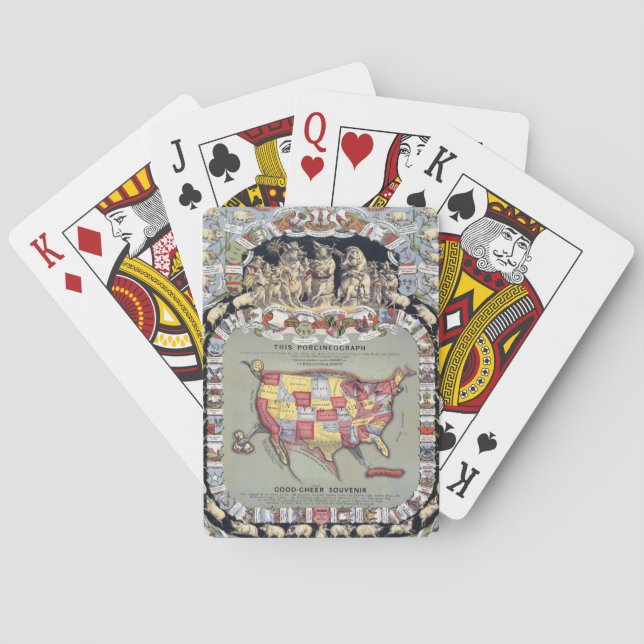 THIS PORCINEOGRAPH, c1876 Poker Cards (Back)