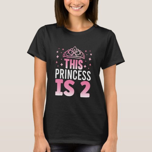 This Princess is 2 Year Old 2nd Birthday Birthday  T_Shirt