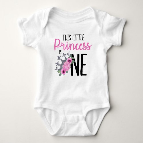 This Princess Is One First Birthday Girl Shirt