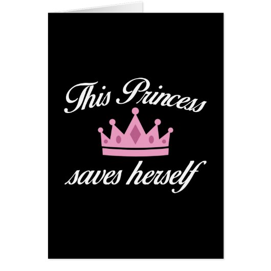 This Princess Saves Herself Cards (Front)
