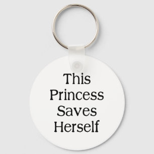 This Princess Saves Keychain