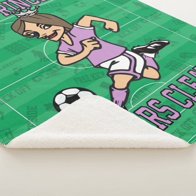 This Princess wears cleats B Sherpa Blanket (3/4)